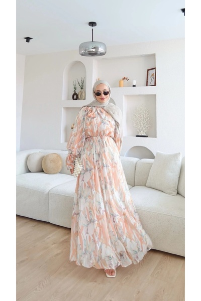ZarülAAy fashıon Dyla Patterned Chiffon Dress