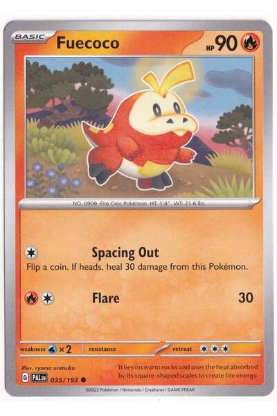 Pokemon Fuecoco 035/193 - Paldea Evolved - Kartı (Mint)