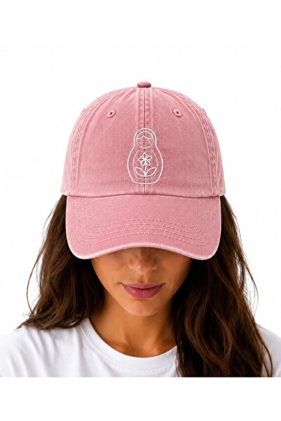 WeavedCo Nostalgic Matryoshka Vintage Washed Hat (Not Printed, Embroidered)