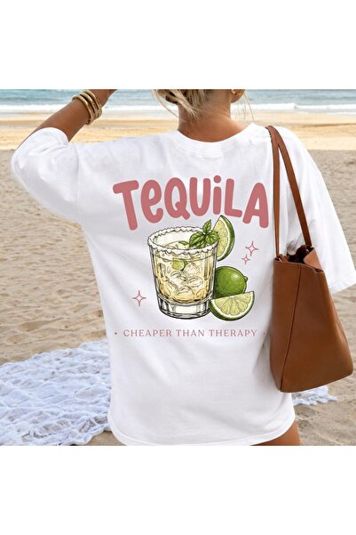 Grafftee Clothing Tequila Printed Unisex Oversize T-Shirt