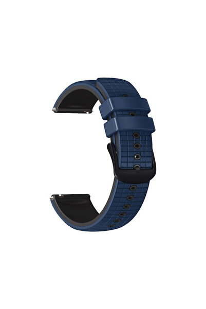 OEM Λουράκι Σιλικόνης Διχτυωτό Δίχρωμο Amazfit GTS 4 43mm GTS 4 Mini Σκούρο Μ...