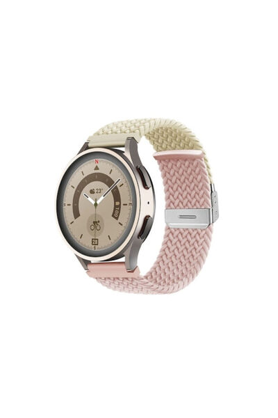 OEM Λουράκι Νάιλον με Ασημένια Πόρπη για Samsung Galaxy Watch 4 40mm 44mm Sam...
