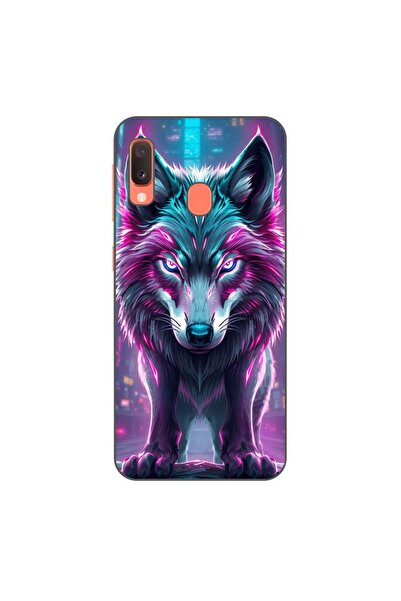 OEM Husa compatibila cu Samsung Galaxy A20e Silicon Gel Tpu Model Cyberpunk Wolf