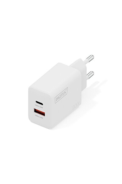 Digitus Încărcător USB 20W, 1x USB-C, 1x USB-A, alb