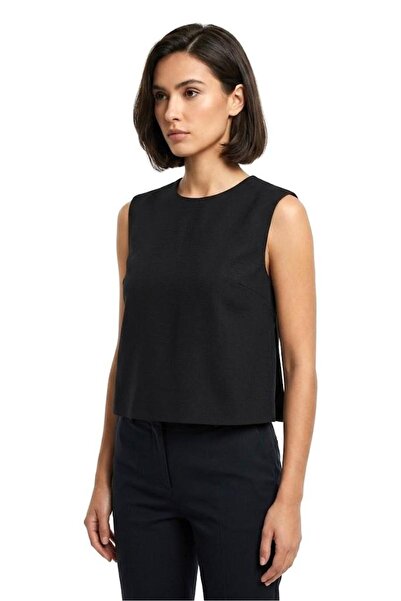 Raneel Kazançlı Alışveriş Woman's sleeveless crop top black