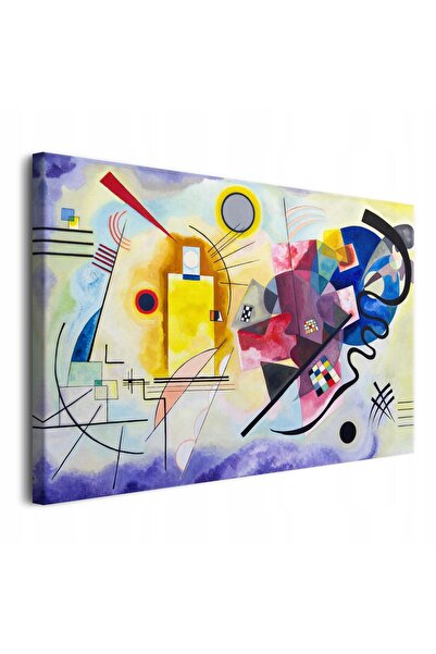 Naklejkomania Tablou pe panza, Wassily kandinsky, Abstractie colorata, Cu ram...