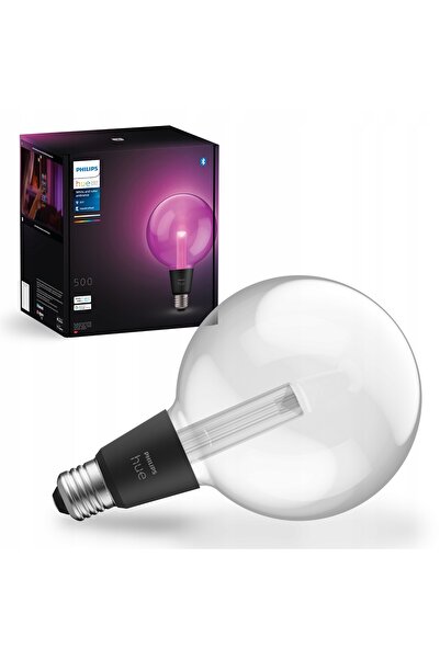Philips Hue Bec LED cu lumină albă și ambientală colorată E27 Bluetooth 500 lm