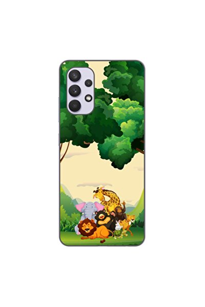 OEM Husa compatibila cu Samsung Galaxy A32 4G Silicon Gel Tpu Model Jungla cu...