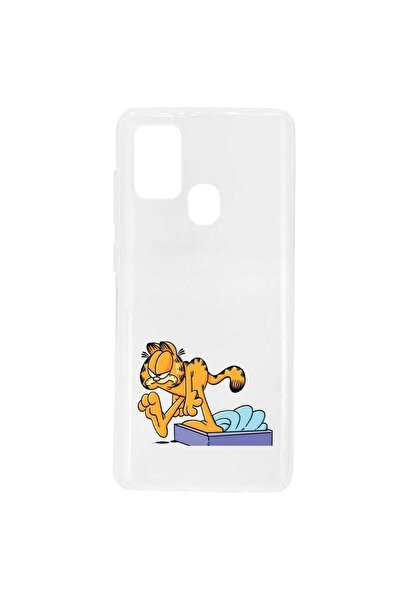OEM Husa compatibila cu Samsung Galaxy A21s Silicon Transparenta Model Garfie...