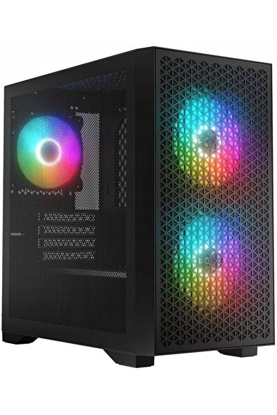 Kraft&dele Carcasă PC Logic Dart Pro ARGB Mini Tower cu fereastră, neagră