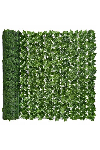 Kraft&dele Gard viu artificial din iederă 1x3m, perete verde, plasă de protec...