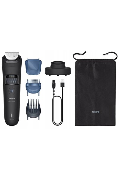Philips Saeco Trimmer de barbă Philips Seria 5000 BT5780/15 2 accesorii 100 m...