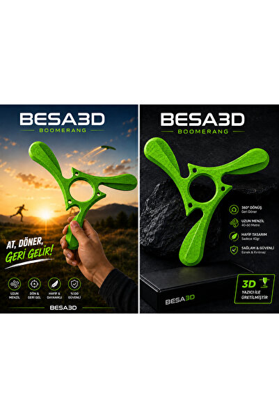 besa3d Tri - Boomerang Maxi Boy Spor Bumerangı | Hafif ve Dayanıklı