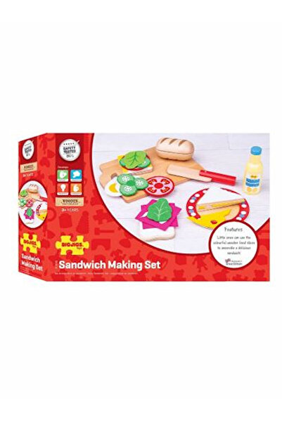 BIGJIGS Toys Sandwich Making Playset 10-Pieces