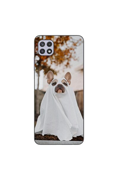 OEM Калъф, съвместим със Samsung Galaxy A22 5G, силиконов гел TPU, с десен Хе...