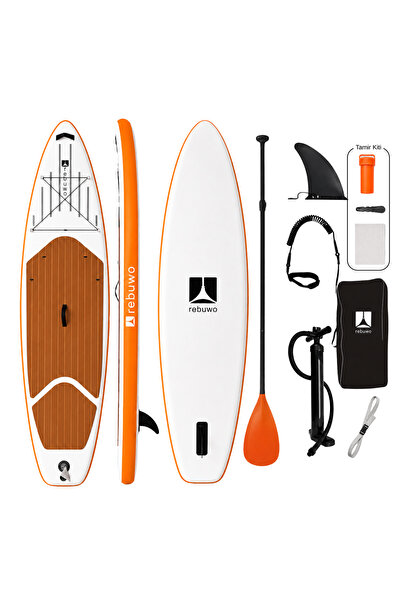 Rebuwo Şişme Sup Board Turuncu Stand Up Paddle Board 320*82*15 cm