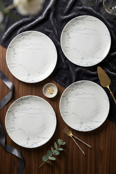 Keramika Marble Ege Pasta Tabağı 20 Cm 4 Parça 20992