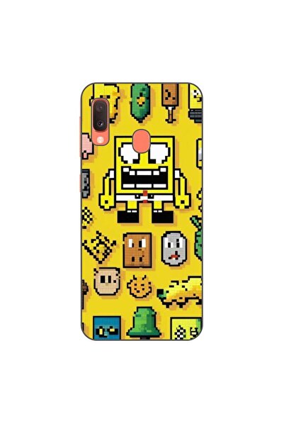 OEM Case compatible with Samsung Galaxy A20e Silicone Gel Tpu Pattern Pixel A...