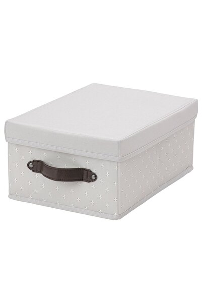 IKEA Box with Lid, Gray, 25X35X15 cm
