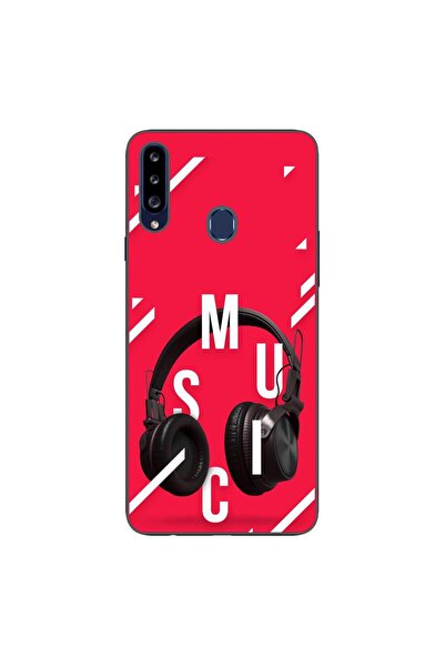 OEM Калъф, съвместим със Samsung Galaxy A20S, силиконов гел TPU, с десен на м...