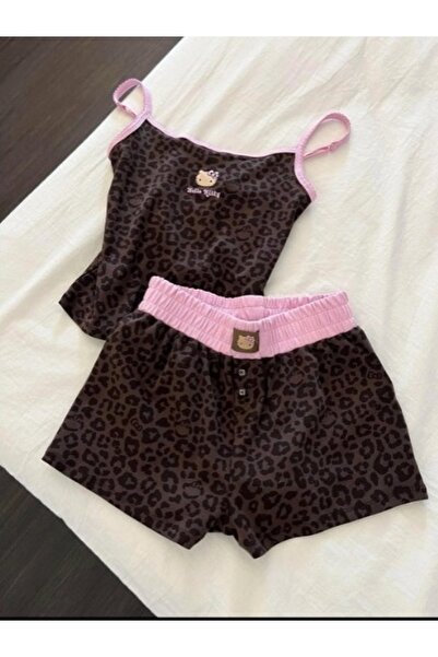 Violon Leopard Kiss Brown Hello Kitty gornji i donji set