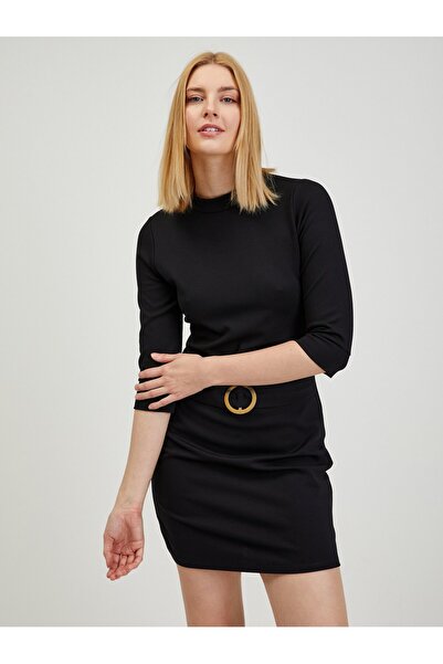 ORSAY Rochie neagră de damă tip furou