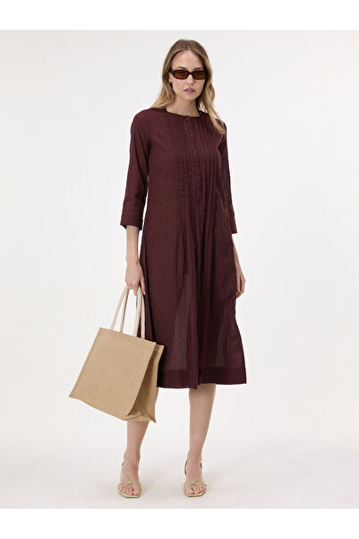 ORSAY Rochie midi de damă, maro închis