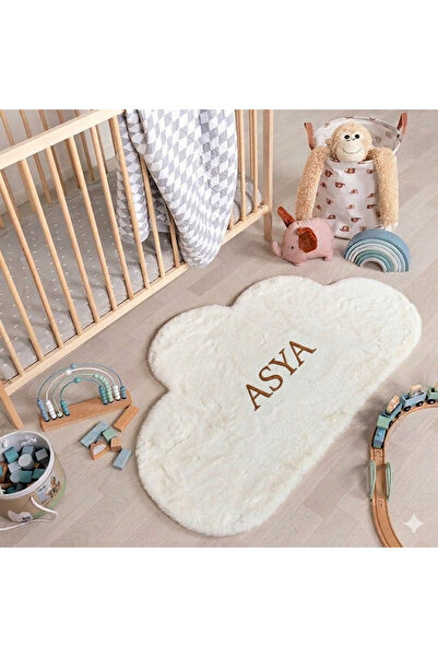 yupo bebek baby equipment Çocuk odası teddy halı isimli halı bulut cloud pelu...