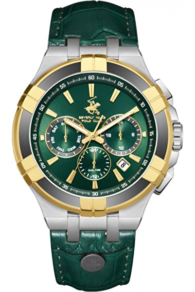 Beverly Hills Polo Club Ceas de modă verde pentru bărbați BEVERLY HILLS BP380...