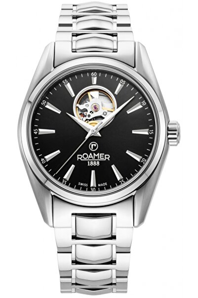 Roamer Ceas bărbătesc 984985 41 85 20 — oțel inoxidabil, clasic, cu inimă dec...