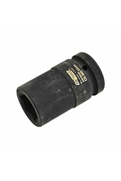 AwTools Capac de impact cu 6 capete, 1 inch, lungime 32mm, linie neagră