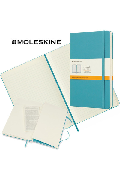 Moleskine Caiet CLASIC L (13X21 CM) ÎN LINIE REEF ALBASTRU