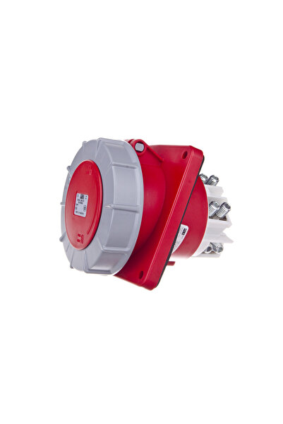 PCE Priză panou unghiular 125A 4P 400V/120x130/roșu IP67 POWER TWIST 444-6