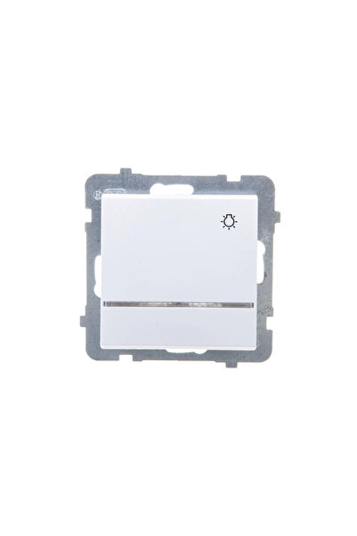 OSPEL Buton Light Sonata 10AX IP20 cu iluminare de fundal alb (LP-5RS/m/00)
