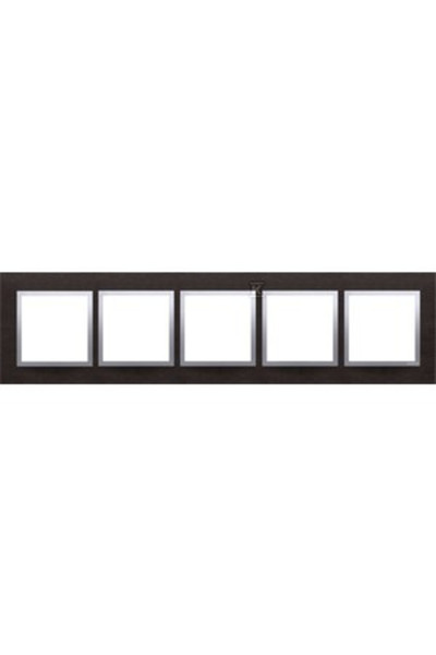 Kontakt-Simon Simon 54 Nature Cadru metalic cu cinci orificii INOX YIN DRN5/78