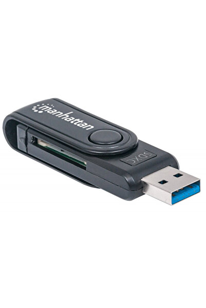MANHATTAN Cititor de carduri de memorie 24 în 1 SD/microSD/MMC USB3.0
