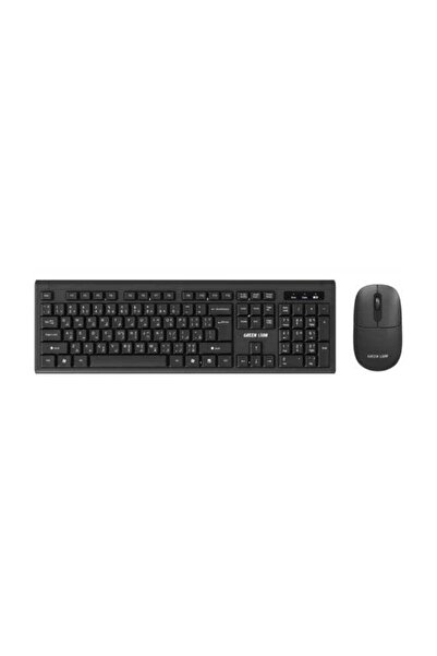 Green Lion GKM-200 Wireless Keyboard and Mouse, Slim & Compact Design, Automa...