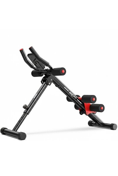 GO4FIT Aparat Fitness Multifunctional Abdomene, A300, Pliabil, Monitor Digita...