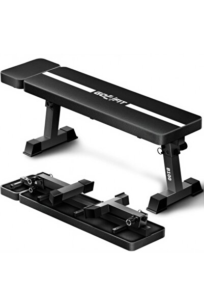 GO4FIT Banca Fitness GO4FIT, B100, Greutate Maxima 150 kg, Cadru Otel 50 mm, ...