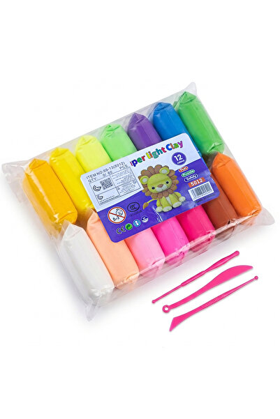 Generic Large Size Light Modeling Clay Set for Kids, 12 Colors with Sculpting...