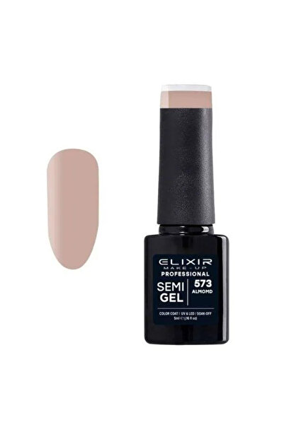 Elixir Επαγγελματικό Ημι-τζελ Ημι-μόνιμο Βερνίκι Νυχιών 573 Αμυγδαλί Μπεζ 5ml