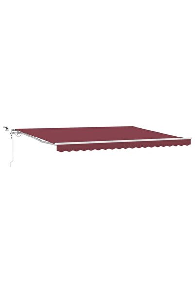 vidaxl Copertină retractabilă automată cu LED, Bordeaux, 450 x 300 cm