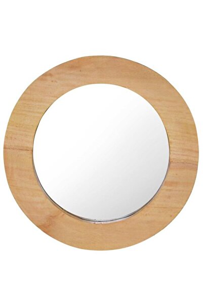 vidaxl Oglindă de perete, 40 cm, tec, rotundă