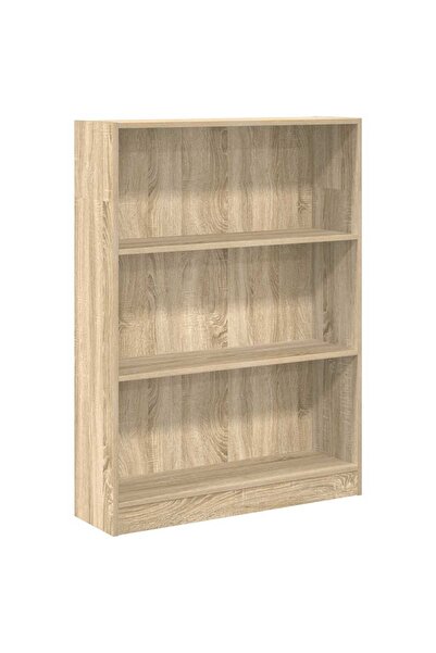 vidaxl Bibliotecă, stejar sonoma, 80x24x109 cm, lemn prelucrat