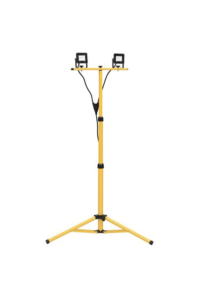 vidaxl Proiector LED cu trepied, 2 x 10 W, Alb rece