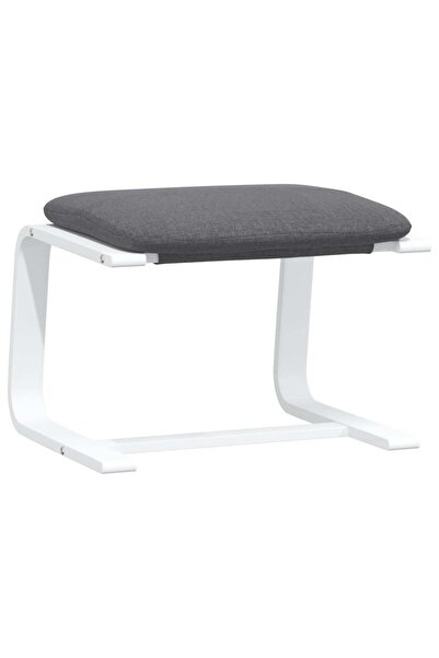 vidaxl Taburet, gri închis, 51x41x40 cm, material textil