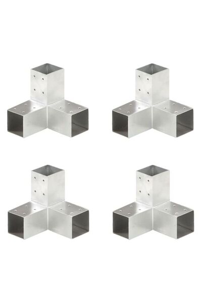 vidaxl Conectori de grindă, tip Y, 4 bucăți, 71 x 71 mm, metal galvanizat