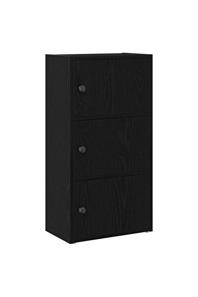 vidaxl Bibliotecă Stejar negru 40x24x77 cm Lemn prelucrat