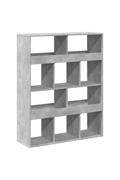 vidaxl Paravan despărțitor, gri beton, 100 x 33 x 125,5 cm, lemn prelucrat