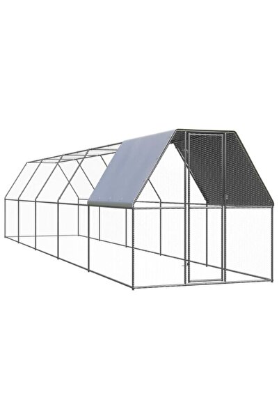 vidaxl Volieră de exterior, 2 x 10 x 2 m, oțel galvanizat